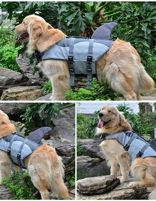 Load image into Gallery viewer, Dog Life Jackets Dog Saver Life Jacket Dog Swimming Vest Adjustable Life Jacket for Dogs
