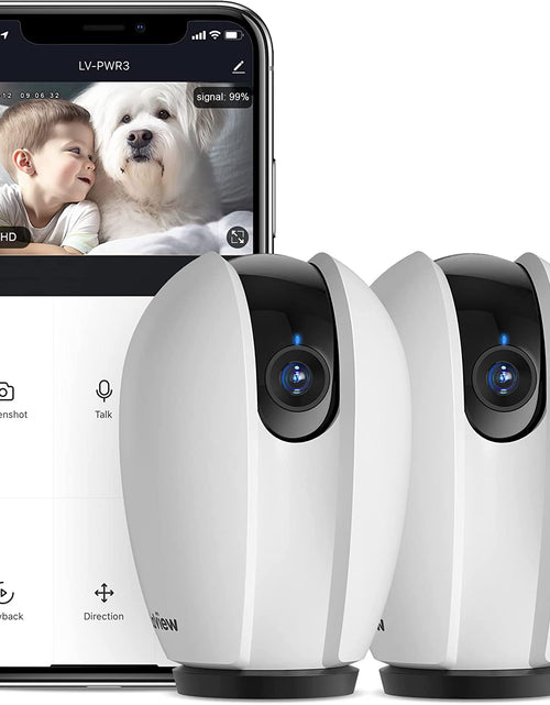 Load image into Gallery viewer, Indoor Security Camera,1080P Home Security Camera with Sound &amp; Motion Detection, 360° Baby Monitor with Phone App, WIFI Pet Camera, 2-Ways Audio, Night Vision, Sd&amp;Cloud Storage,Works with Alexa
