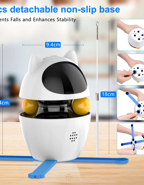 Load image into Gallery viewer, Automatic Cat Toy Interactive for Indoor, 3 in 1 Cat Interactive Laser Feather Toys Breed
