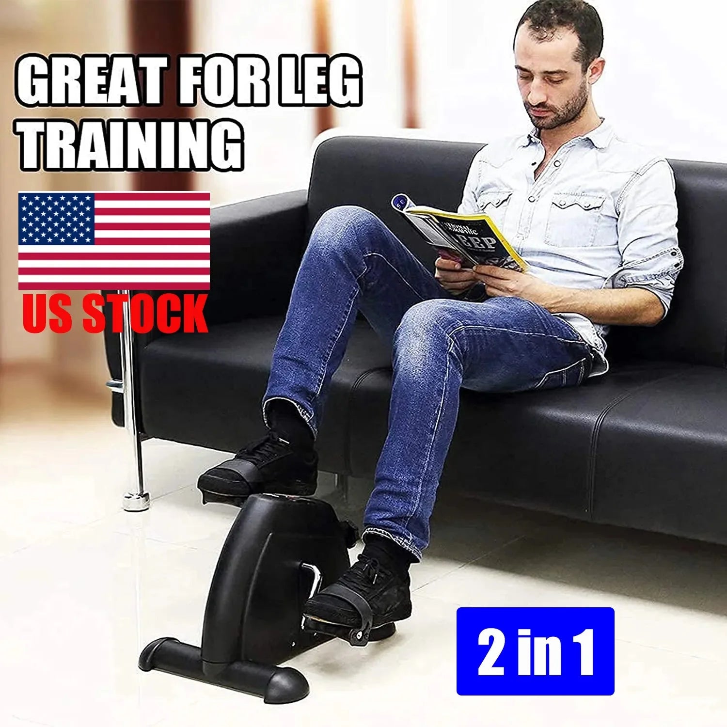 Multi-Function Mini Digital under Desk Bike Stepper