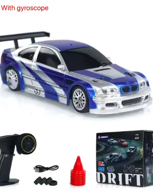 Load image into Gallery viewer, 2.4G RC Drift Car 1/43 4WD Remote Control Car High Speed Four Wheel Drive Radio Controlled Mini Racing Car Model Boy Toy Gift
