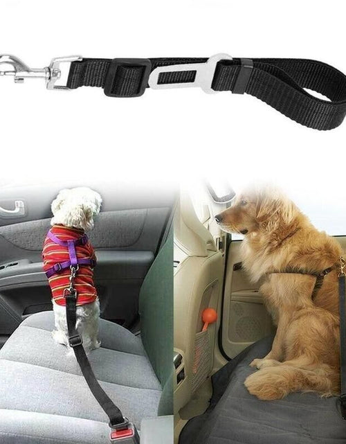 Load image into Gallery viewer, 2 Pack Cat DOG PET Safety Seatbelt Car Vehicle Seat Belt Adjustable Harness Lead
