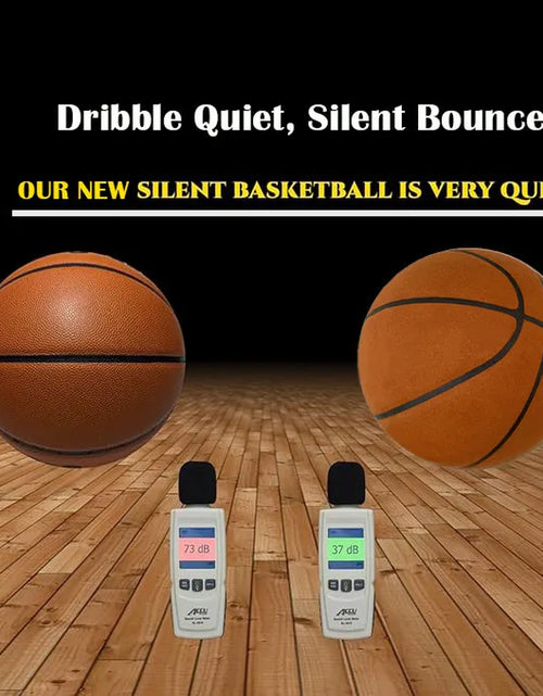 Load image into Gallery viewer, Silent Basketball Size 7 (29.5&quot;)/5# Dribbling Indoor Grooved Airless Foam Basketball Quiet Dribbling Indoor Training Silent Ball
