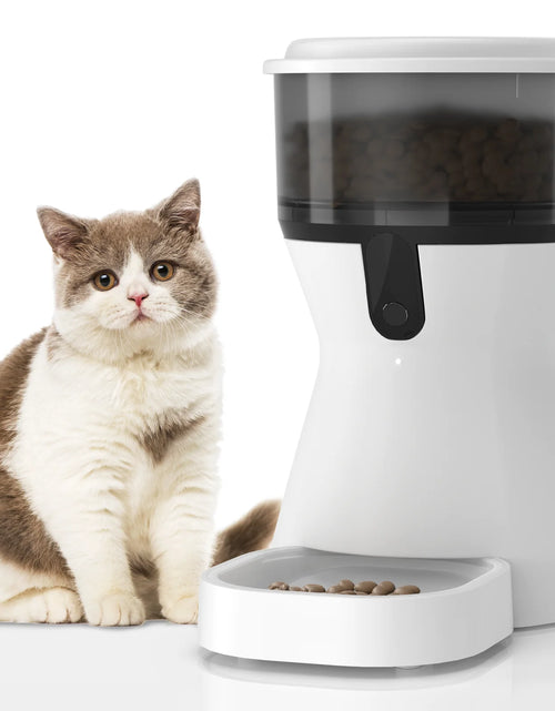 Load image into Gallery viewer, Automatic Cat Feeders Wifi, Timed Dog Feeder with 10S Dining Voice Record, 4L Cat/Dog Food Dispenser
