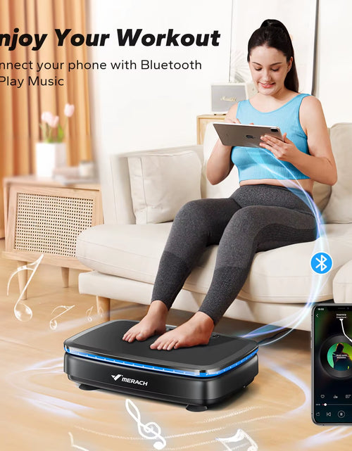 Load image into Gallery viewer, Vibration Plate Exercise Machine with Light Whole Body Workout Power Vibrate Platform Vibration Plate Lymphatic Drainage
