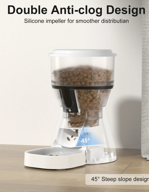 Load image into Gallery viewer, Automatic Cat Feeders Wifi, Timed Dog Feeder with 10S Dining Voice Record, 4L Cat/Dog Food Dispenser
