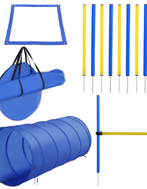 Load image into Gallery viewer, 4PC Obstacle Dog Agility Training Course Kit Backyard Competitive Equipment- Blue/Yellow
