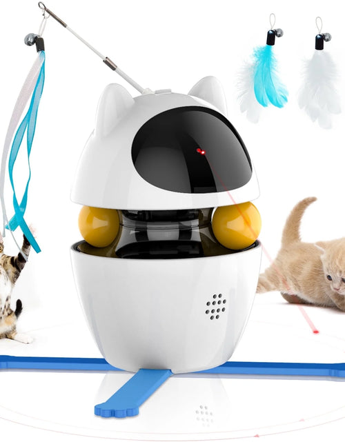 Load image into Gallery viewer, Automatic Cat Toy Interactive for Indoor, 3 in 1 Cat Interactive Laser Feather Toys Breed
